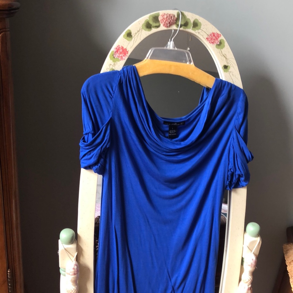 Silky blue top